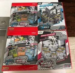 Pokemon Black Bolt and White Flare Binder + Poster Collection Sam's Club Bundle - Image 1