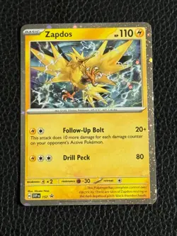 Zapdos 157 Sv: Scarlet & Violet Black Star Promo Holo NM Pokemon TCG NM - Image 1