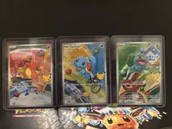 Pokemon TCG First Partner Illustration Collection Series 1 Kanto Starter Set - Image 1