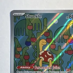 Pokemon TCG Shuckle Full Art Holo Rare MEG 136/132 Basic 80 HP 30 Attack - Image 2