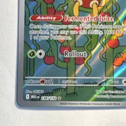 Pokemon TCG Shuckle Full Art Holo Rare MEG 136/132 Basic 80 HP 30 Attack - Image 5