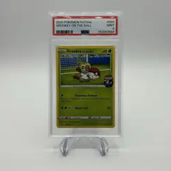 2020 POKEMON FUTSAL #003 GROOKEY ON THE BALL PSA 9 - Image 1