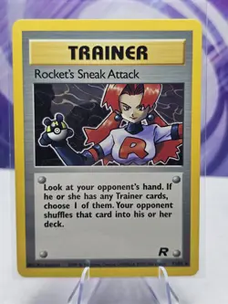 Pokemon Rocket's Sneak Attack 72/82 Team Rocket Rare LP - Image 1