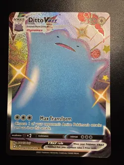 Ditto VMAX SV119/SV122 Holo VMAX Rare Shining Fates Shiny Vault Pokemon NM - Image 1