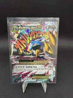 M Metagross EX Promo Holo XY35 Damaged - Pokemon SEE PICTURES - Image 1