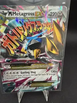 M Metagross EX Promo Holo XY35 Damaged - Pokemon SEE PICTURES - Image 2