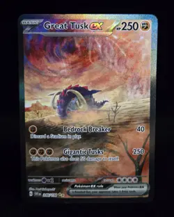 Pokemon TCG - GREAT TUSK EX #246 ILLUSTRATION RARE - SCARLET VIOLET 2023 - LP/NM - Image 1