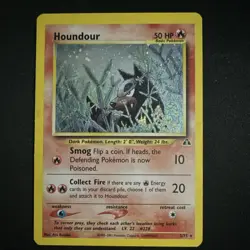 Pokemon Houndour 5/75 Neo Discovery Holo Rare (2001, Unlimited, English) - Image 1