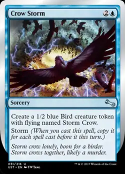 Crow Storm - Near Mint MTG Unstable - Image 1