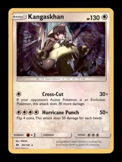 KANGASKHAN 99/149 HOLO RARE SM BASE SET POKEMON HOLO NM/M - Image 1