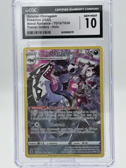 Pokemon Galarian Obstagoon TG10/TG30 Astral Radiance Trainer Gallery Holo CGC 10 - Image 1