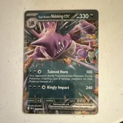 Pokemon Team Rocket's Nidoking ex 119/182 Destined Rivals Double Rare Holo 330HP - Image 1