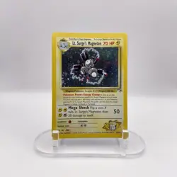 Lt. Surge's Magneton 8/132 Gym Heroes Holo NM Rare WOTC Pokemon TCG Vintage - Image 1