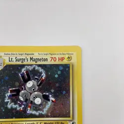 Lt. Surge's Magneton 8/132 Gym Heroes Holo NM Rare WOTC Pokemon TCG Vintage - Image 4