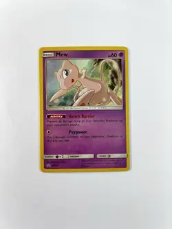 Mew SM215 Sun & Moon 2019 Cosmos Holo Rare Black Star Promo Pokemon TCG NM ✨ - Image 2