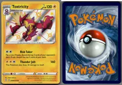 2021 Pokemon, Shining Fates Shiny Vault, #SV042/SV122 Toxtricity, Holo Rare - Image 1