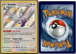 2021 Pokemon, Shining Fates Shiny Vault, #SV096/SV122 Swanna, Holo Rare - Image 1