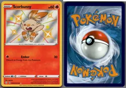 2021 Pokemon, Shining Fates Shiny Vault, #SV015/SV122 Scorbunny, Holo Rare - Image 1
