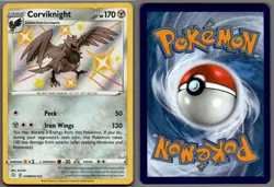 2021 Pokemon, Shining Fates Shiny Vault, #SV089/SV122 Corviknight, Holo Rare - Image 1