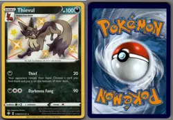 2021 Pokemon, Shining Fates Shiny Vault, #SV082/SV122 Thievul, Holo Rare - Image 1