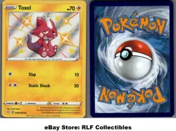 2021 Pokemon, Shining Fates Shiny Vault, #SV041/SV122 Toxel, Holo Rare - Image 1