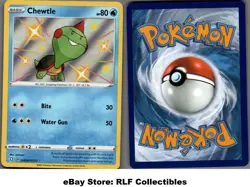 2021 Pokemon, Shining Fates Shiny Vault, #SV028/SV122 Chewtle, Holo Rare - Image 1