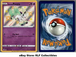 2021 Pokemon, Shining Fates Shiny Vault, #SV047/SV122 Galarian Ponyta, Holo Rare - Image 1