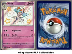 2024 Pokemon, Paldean Fates, #154/091 Kirlia, Holo Shiny Rare - Image 1