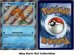 2024 Pokemon, Paldean Fates, #121/091 Wiglett, Holo Shiny Rare - Image 1