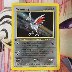 The Pokemon Company Pokemon TCG Skarmory Neo Genesis 1st Ed Holo Rare 13/111 60… - Image 2