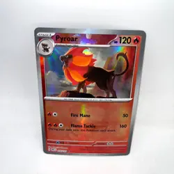 Pyroar (Master Ball Pattern) 016/131 SV: Prismatic Evolutions Pokemon Holo NM - Image 1