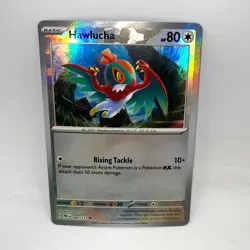 Hawlucha (Master Ball Pattern) 089/131 Holo SV Prismatic Evolutions Pokemon Holo - Image 1
