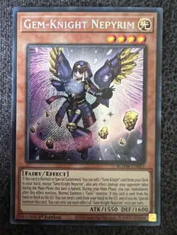 Yugioh Gem-Knight Nepyrim BLMM-EN021 1st Edition Secret Rare NM - Image 1