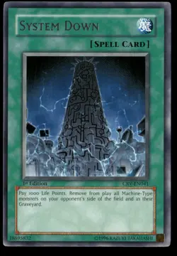 System Down CRV-EN041 Rare Cybernetic Revolution Yu-Gi-Oh 1st Edition LP - Image 1