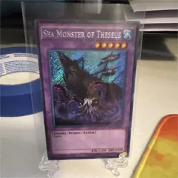 Yu-Gi-Oh! Sea Monster of Theseus 1st Edition Fusion Tuner Zombie 2200 ATK Holo - Image 1