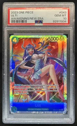 2024 One Piece The Best Ulti Super Rare #OP05-043 PSA 10 GEM MINT - Image 1