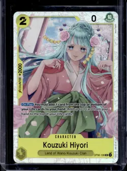 2024 One Piece Wings of The Captain Kouzuki Hiyori Super Rare #OP06-106 - Image 1