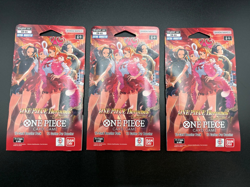 One Piece Heroines Ep-03 Sleeved Booster Pack Factory Sealed Lot of 3 - Image 1