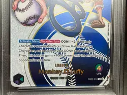 2025 ONE PIECE PROMOS DODGERS X ONE PIECE NIGHT #010 MONKEY D. LUFFY PSA 5 READ - Image 2