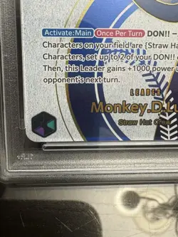 2025 ONE PIECE PROMOS DODGERS X ONE PIECE NIGHT #010 MONKEY D. LUFFY PSA 5 READ - Image 4