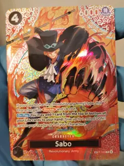Sabo (P-105) (SP) - Adventure on Kami's Island (OP15-EB04) TCG English Card - Image 2