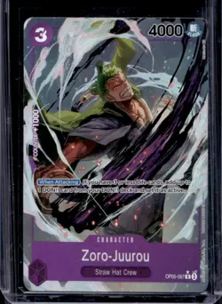 2023 One Piece Awakening of the New Era Zoro-Juurou Rare Alt Art #OP05-067 - Image 1