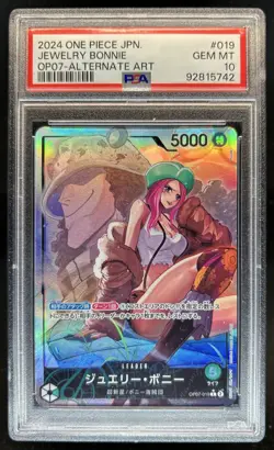 2024 One Piece 500 Years JP Jewelry Bonney Alt Art #OP07-019 PSA 10 - Image 1
