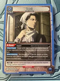 Union Arena Levi UE10ST/AOT-1-110 Rare Attack on Titan NM Regular English - Image 1