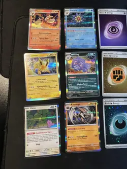 12 Card Pokemon 151 Card Lot All Rare And HOLOS ENEGY HOLOS SWIRLS JOLTEON DITTO - Image 3