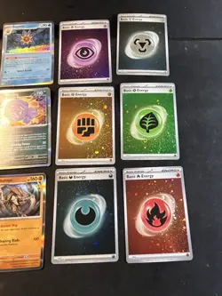 12 Card Pokemon 151 Card Lot All Rare And HOLOS ENEGY HOLOS SWIRLS JOLTEON DITTO - Image 4