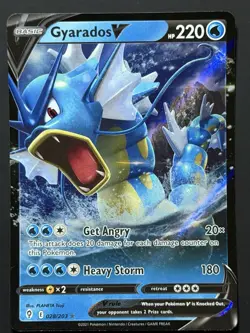 Pokemon TCG - Gyarados V 028/203 Evolving Skies - Holo Ultra Rare Card NM - Image 1