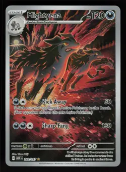 2026 Pokemon Ascended Heroes MIGHTYENA - Illustration Rare Holo Card #243/217 - Image 1