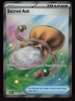 2026 Pokemon Perfect Order SACRED ASH - Full Art Rare Trainer Item Card #115/88 - Image 1