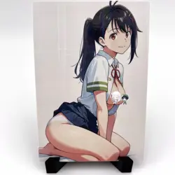 Suzume Iwato Sexy Hot Anime Waifu Girl Doujin Lewd Goddess Story Holo Art Card - Image 1